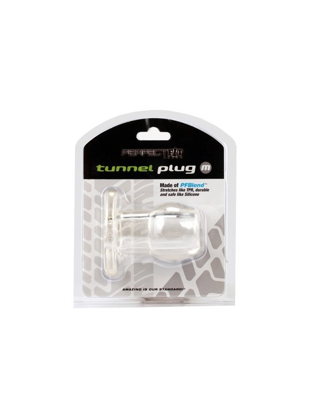 Ass Tunnel Plug Silicone TPR Medium - Clear