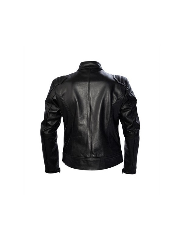 Mister B Biker Jacket Grey Stripes