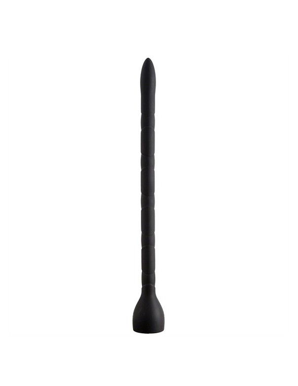 In Deep Premium Silicone Anal Snake - Black