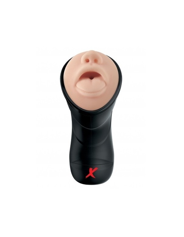 PDX Elite Deep Throat Vibrating Stroker L: 241 mm x D: 94 mm