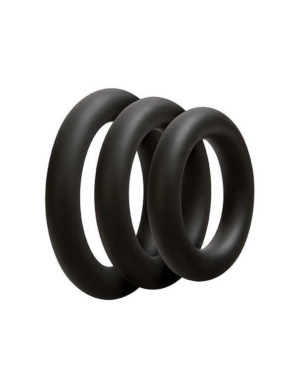 OptiMALE 3 C-Ring Set - Thick - Black