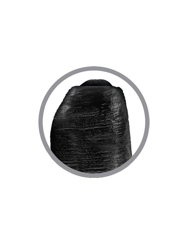 King Cock Uncut Cock 22.85 cm. (9.00 inch) - Black